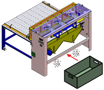 Drilling machine waste removal